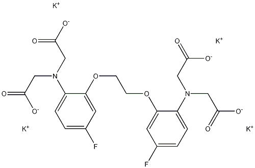 Structure of N,N'-[1,2-Ethanediylbis[oxy(4-fluoro-2,1-phenylene)]]bis[N-(carboxymethyl)glycine] tetrapotassium salt