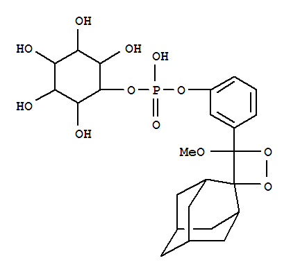 Structure of 3-((4-methoxyspiro(1,2-dioxetane-3,2-tricyclo(3.3.1.1(3,7))decan)-4-yl))phenyl myo-inositol-1-O-hydrogen phosphate