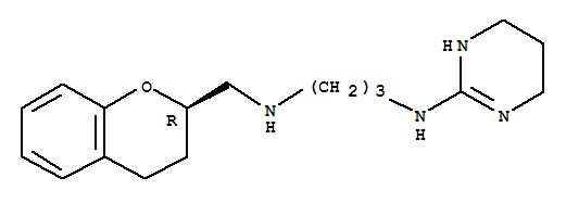 Structure of 1,3-Propanediamine,N1-[[(2R)-3,4-dihydro-2H-1-benzopyran-2-yl]methyl]-N3-(1,4,5,6-tetrahydro-2-pyrimidinyl)-
