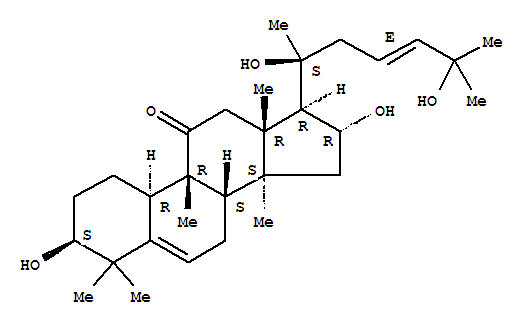 Chemical structure of CucurbitacinV