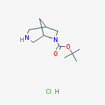 Structure of tert-Butyl 3,6-diazabicyclo[3.2.1]octane-6-carboxylate hydrochloride