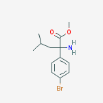 Structure of Methyl 2-amino-2-(4-bromophenyl)-4-methylpentanoate