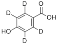 4-羟基苯甲酸 D4 的化学结构式