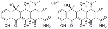 Structure of OXYTETRACYCLINE HEMICALCIUM SALT