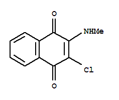 1,4-Naphthalenedione, 2-chloro-3-(methylamino)-结构式