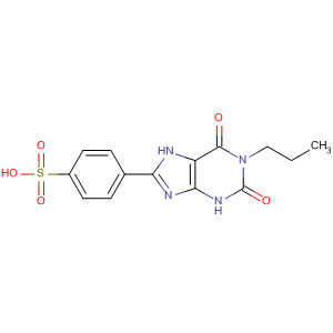 Structure of 4-(2,3,6,7-TETRAHYDRO-2,6-DIOXO-1-PROPYL-1H-PURIN-8-YL)-BENZENESULFONIC ACID