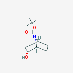 Structure of Tert-butyl (1s,3r,4r)-3-hydroxy-7-azabicyclo[2.2.1]heptane-7-carboxylate