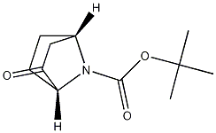 Structure of 7-Azabicyclo[2.2.1]heptane-7-carboxylic acid,2-oxo-,1,1-dimethylethyl ester