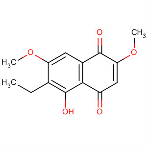 Structure of 1,4-Naphthalenedione, 6-ethyl-5-hydroxy-2,7-dimethoxy-