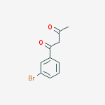 Structure of 1,3-Butanedione, 1-(3-bromophenyl)-