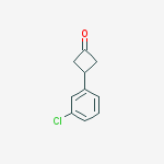 Structure of 3-(3-chlorophenyl)cyclobutan-1-one