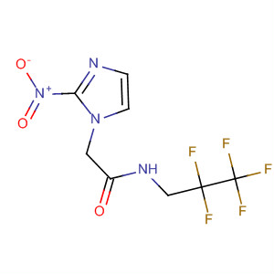 Structure of 1H-Imidazole-1-acetamide, 2-nitro-N-(2,2,3,3,3-pentafluoropropyl)-