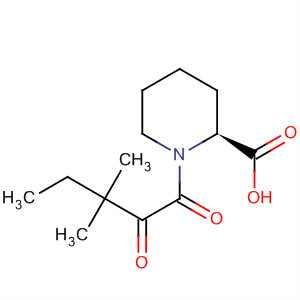 Structure of 2-Piperidinecarboxylic acid, 1-(3,3-dimethyl-1,2-dioxopentyl)-, (2S)-