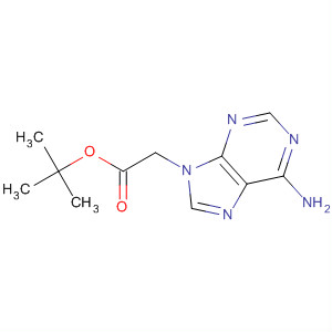 Structure of 9H-Purine-9-acetic acid, 6-amino-, 1,1-dimethylethyl ester