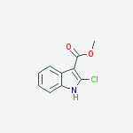 Structure of 2-CHLORO-1H-INDOLE-3-CARBOXYLIC ACID METHYL ESTER