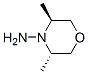 4-MORPHOLINAMINE,3,5-DIMETHYL-,TRANS-结构式
