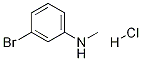 Structure of 3-Bromo-N-methylaniline, HCl