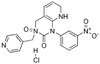 Structure of 1-(3-Nitrophenyl)-3-(4-pyridinylmethyl)-pyrido[2,3-d]pyrimidine-2,3-(1H,3H)-dionehydrochloride