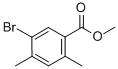 Structure of Benzoicacid, 5-bromo-2,4-dimethyl-, methyl ester