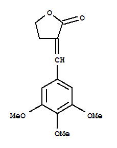 3-(3,4,5-trimethoxybenzylidene)dihydrofuran-2(3H)-one结构式