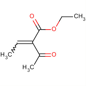 Structure of 2-Butenoic acid, 2-acetyl-, ethyl ester