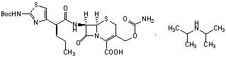Structure of Intermediate of Cefcapene