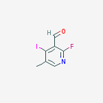Structure of 2-Fluoro-4-Iodo-5-Methyl-3-Pyridinecarboxaldehyde