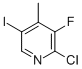 2-氯-3-氟-5-碘-4-甲基吡啶结构式