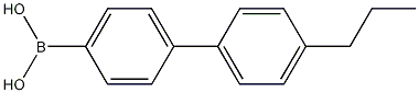 Structure of (4'-Propyl[1,1'-biphenyl]-4-yl)-boronic acid