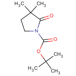 Structure of 1-Pyrrolidinecarboxylic acid, 3,3-dimethyl-2-oxo-, 1,1-dimethylethylester