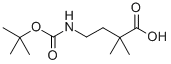 Structure of 4-BOC-AMINO-2,2-DIMETHYLBUTYRIC ACID