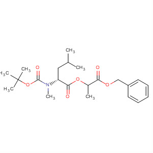 L-Leucine, N-[(1,1-dimethylethoxy)carbonyl]-N-methyl-,(1R)-1-methyl-2-oxo-2-(phenylmethoxy)ethyl ester结构式