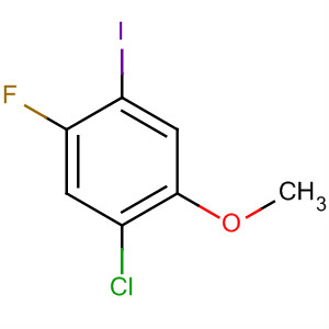 Structure of Benzene, 1-chloro-5-fluoro-4-iodo-2-methoxy-