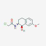N-[(1R,2R)-1,2,3,4-TETRAHYDRO-1-HYDROXY-7-METHOXY-2-NAPHTHALENYL]-CHLOROACETAMIDE结构式