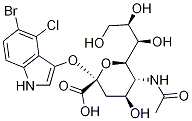 Structure of 2-O-(5-bromo-4-chloroindol-3-yl)sialic acid