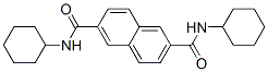 Chemical structure of N,N-DICYCLOHEXYL-2,6-NAPHTHALENEDICARBOXAMIDE