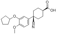 Chemical structure of Cilomilast