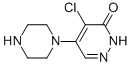 4-chloro-5-piperazin-1-ylpyridazin-3(2H)-one结构式