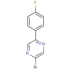 2-溴-5-(4-氟苯基)吡嗪结构式