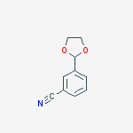Benzonitrile, 3-(1,3-dioxolan-2-yl)-结构式