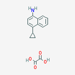 Structure of 1-amino-4-cyclopropylnaphthalene oxalate