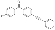 Structure of 4-FLUORO-4'-(PHENYLETHYNYL)BENZOPHENONE&