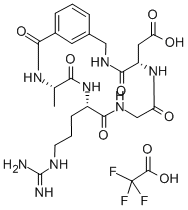 Structure of CYCLO(-ALA-ARG-GLY-ASP-3-AMINOMETHYLBENZOYL) TFA