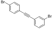 Structure of 1-BROMO-3-[2-(4-BROMOPHENYL)ETHYNYL]BENZENE