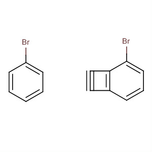 Structure of Benzene, 1,1'-(1,2-ethynediyl)bis[3-bromo-