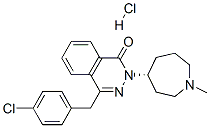 Structure of 1(2H)-Phthalazinone, 4-[(4-chlorophenyl)methyl]-2-(hexahydro-1-methyl-1H-azepin-4-yl)-, monohydrochloride, (R)-