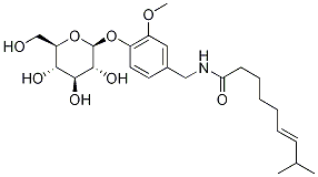 Structure of Capsaicin beta-D-Glucopyranoside