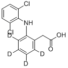 Structure of DICLOFENAC-D4