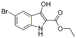 5-溴-3-羟基-1H-吲哚-2-羧酸乙酯结构式