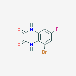 Structure of 5-Bromo-7-fluoro-1,4-dihydroquinoxaline-2,3-dione